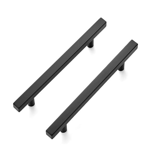 10 Pack Matte Black Cabinet Pulls 7-3/8”  – 5” Hole Center Drawer Handles - Picture 4 of 5